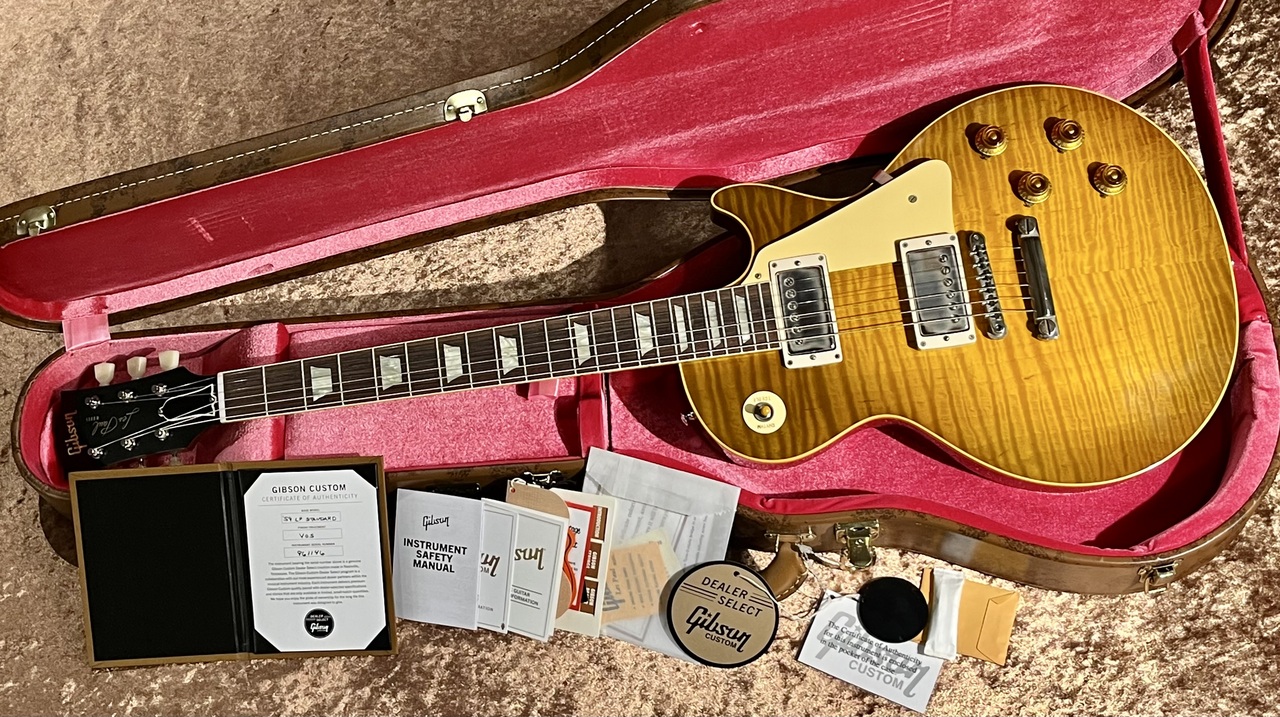 045　貴重　ヴィンテージGibsonバスチケット 10ロール Gibson Custom Shop Japan Limited Run 1959 Les Paul Standard