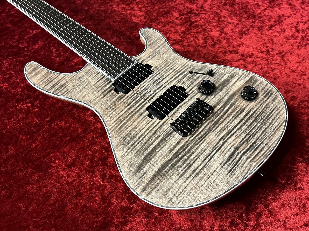 Mayones Regius Pro 7 String Trans Black (2017) - Guitar Compare