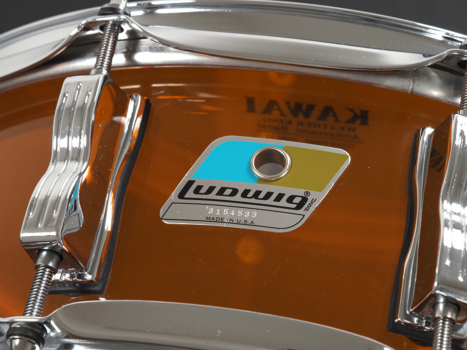 Ludwig LS901V Vistalite Amber スネアドラム 14