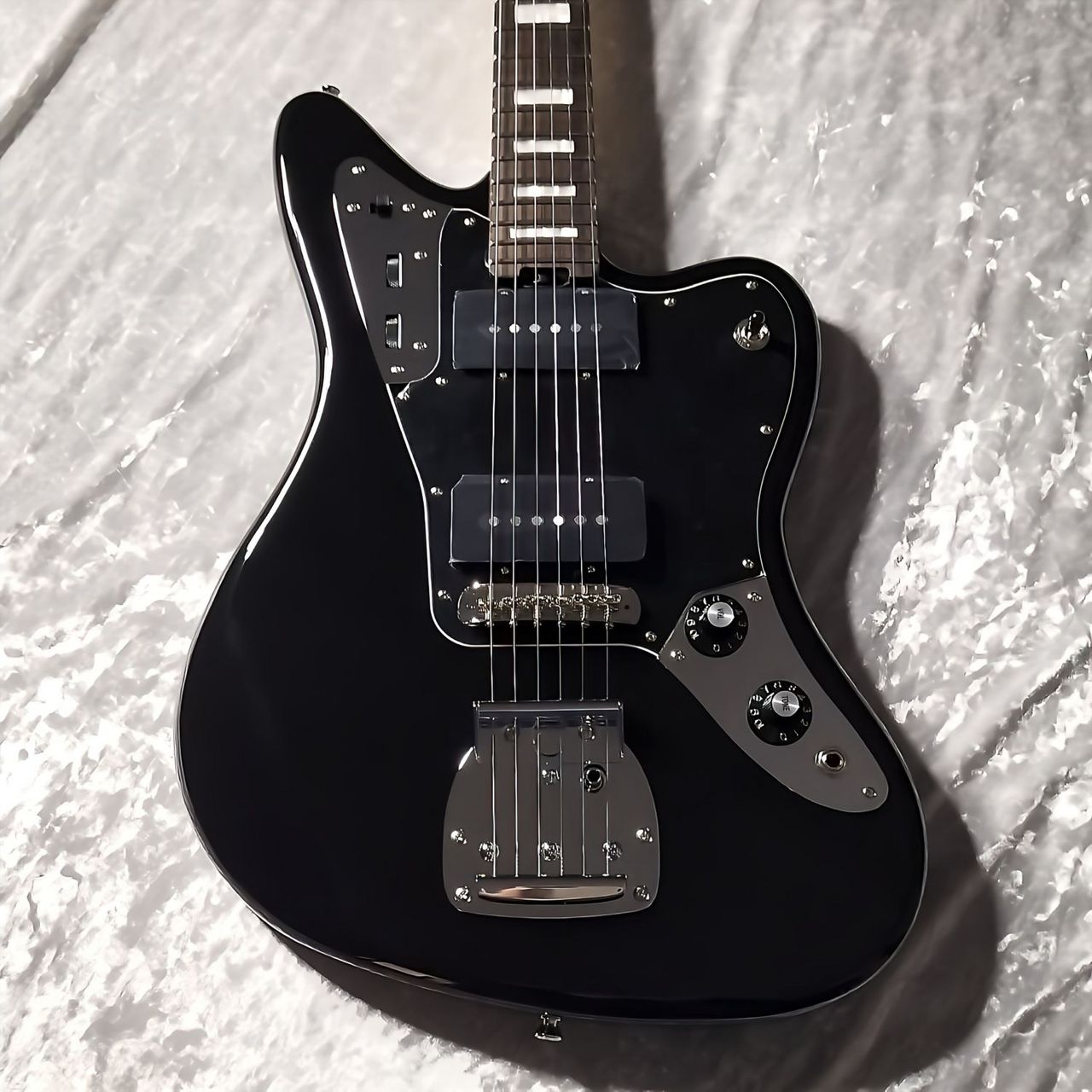 SCHECTER L-JGM-CTM-AL-RH/R All Black ジャガー ジャズマスター