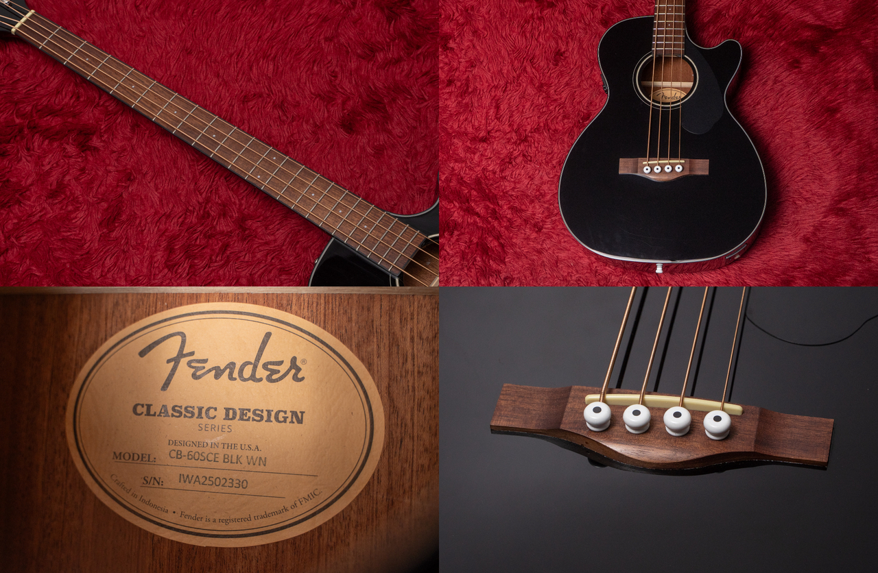 Fender CB-60SCE Black 2025 2.335kg #IWA2502330【GIB横浜】（中古