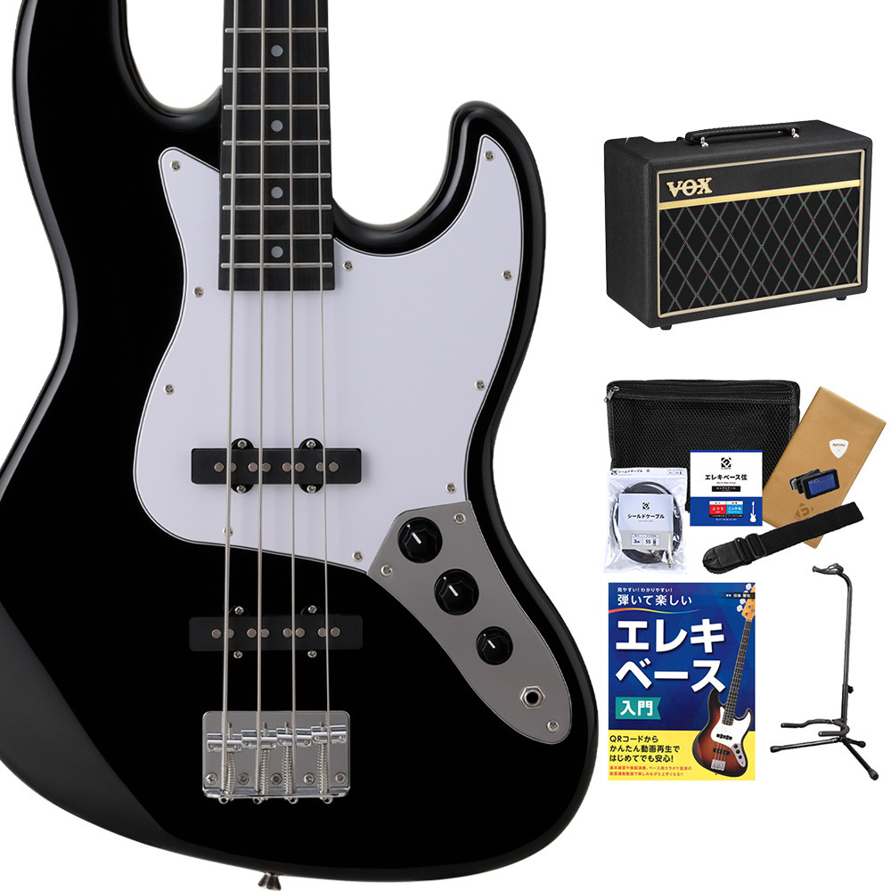 BUSKER'S BJB-Standard BLK ベース初心者セットVOXアンプ付（新品/送料