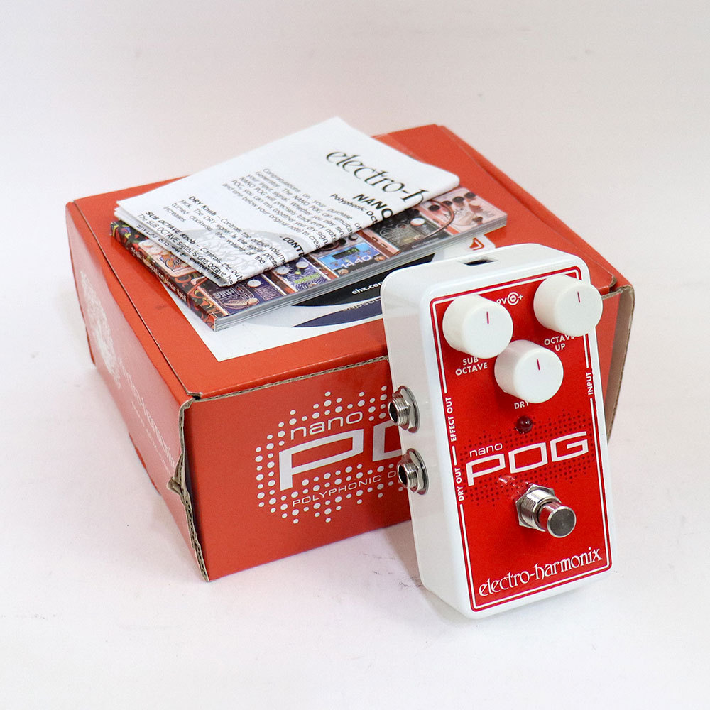 【electro-harmonix】nano POG ギターエフェクター 美品 Electro-Harmonix 【中古】 オクターバー ELECTRO-HARMONIX nano