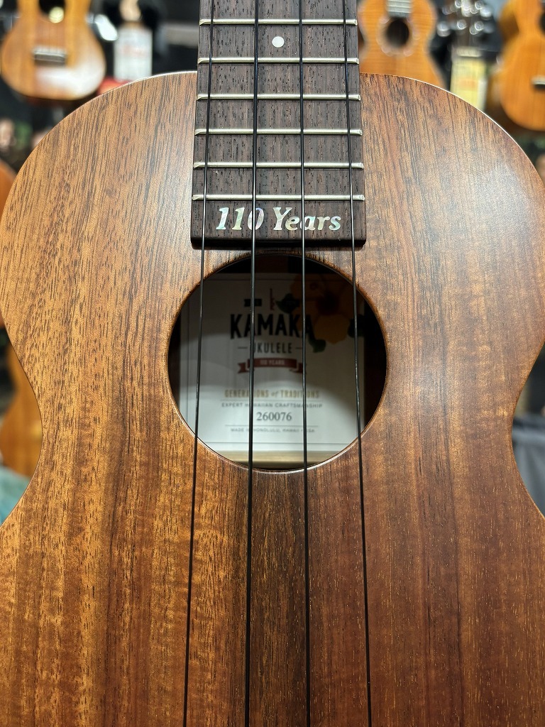 Kamaka HF-2 110th【コンサートサイズ】【ハワイアンコア単板】【2026