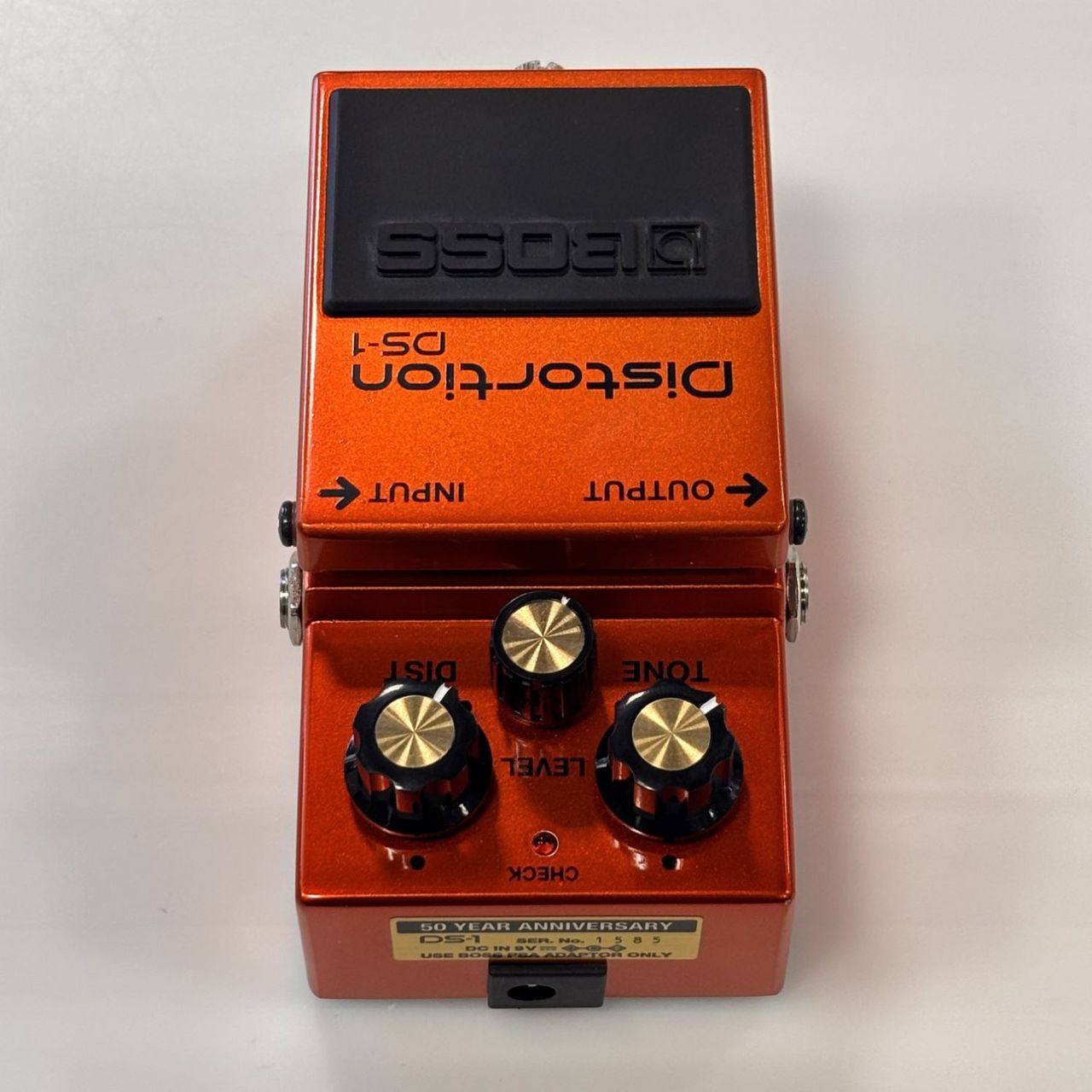 BOSS DS-1-B50A 50th Anniversary Pedals 【メタリック塗装筐体】【銀