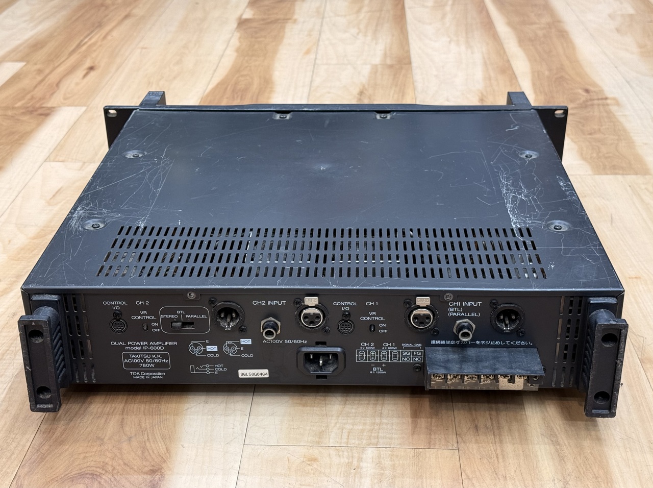 希少　TOA　パワーアンプ　IP-600D　600W×2ch　動作品 希少 TOA パワーアンプ IP-600D 600W×2ch 動作品