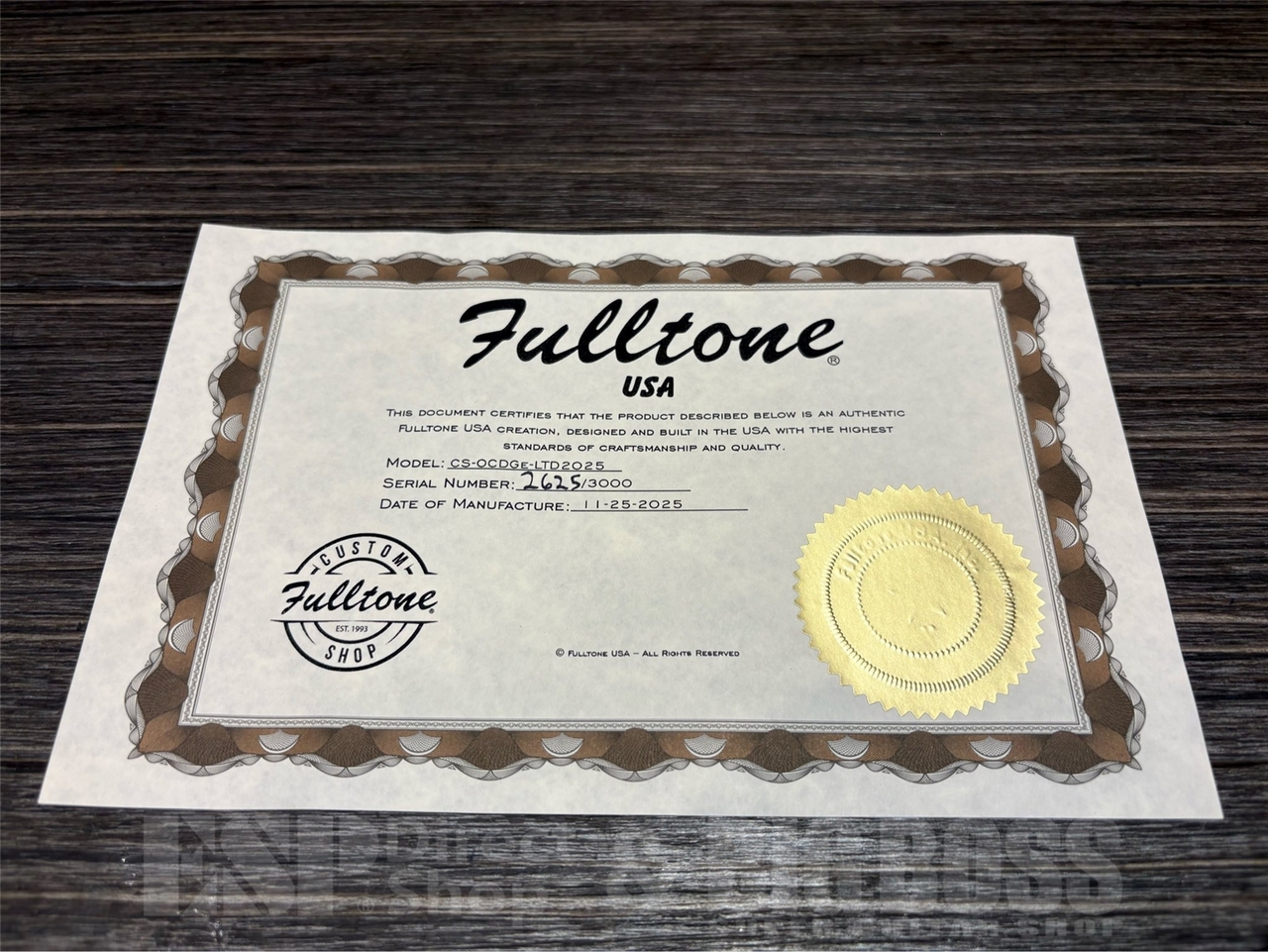 Fulltone Gold Limited Edition OCD GE（新品/送料無料）【楽器検索