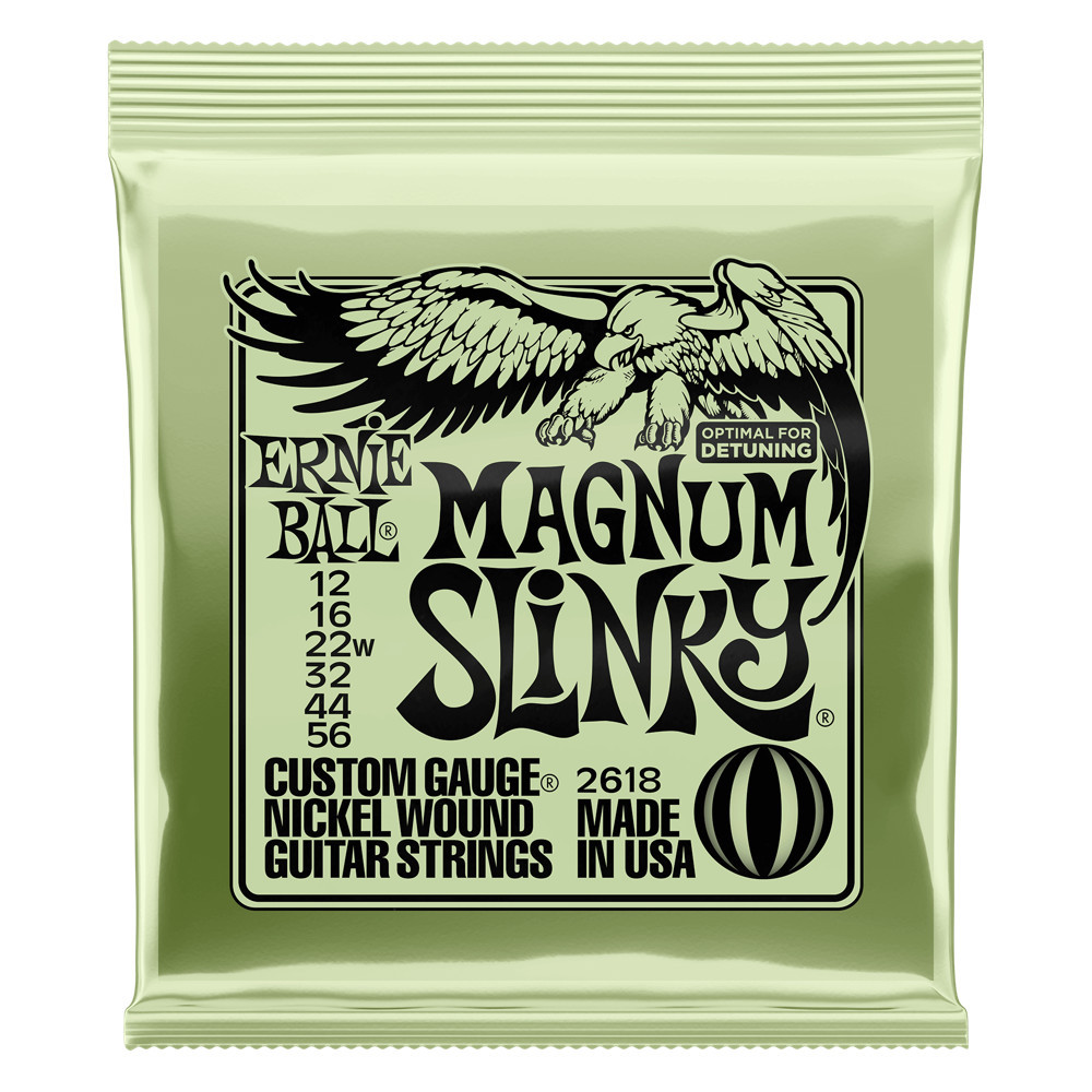 ERNIE BALL アーニーボール 2618 MAGNUM SLINKY 12-56 3弦をワウンドにしたヘビーゲージ エレキギター弦