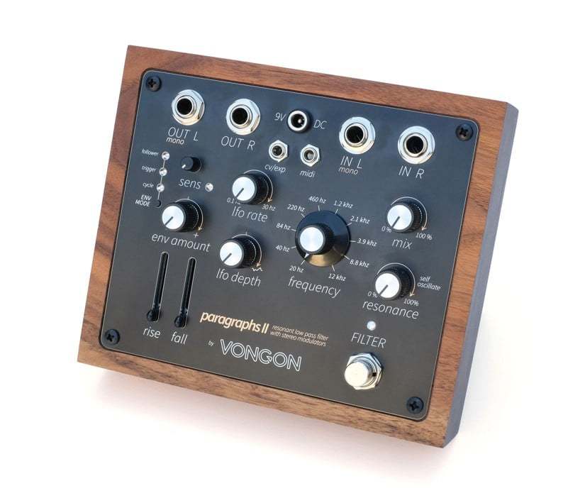 VONGON / Paragraphs II ローパスフィルター VONGON PARAGRAPHS II resonant low pass filter with stereo