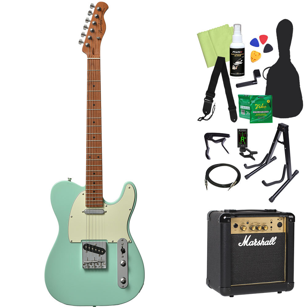 Bacchus BTE-1-RSM/M エレキギター初心者14点セット 【マーシャル