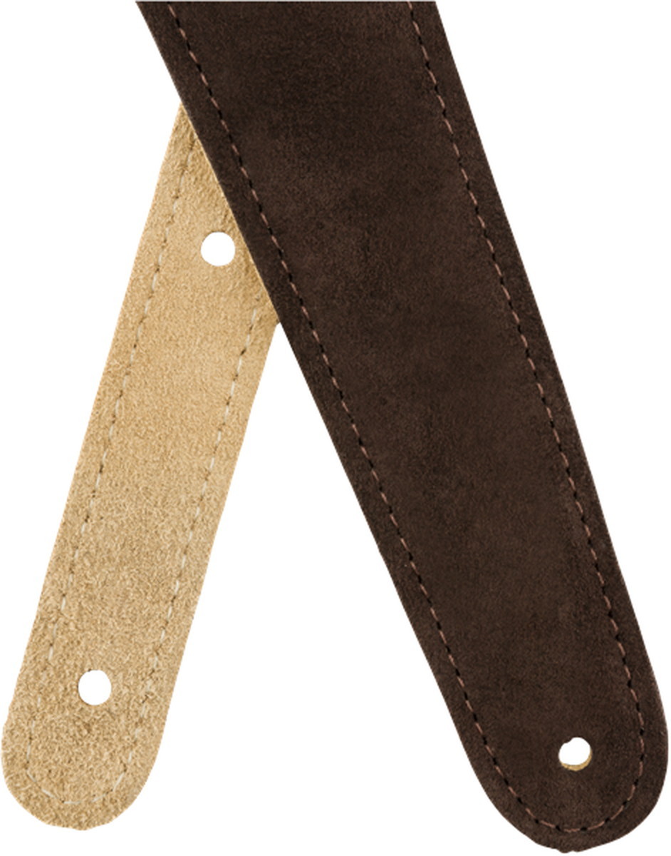 French Days 2026 : Fender 2 inch Suede Strap Reversible sangle guitare gris- beige pas cher