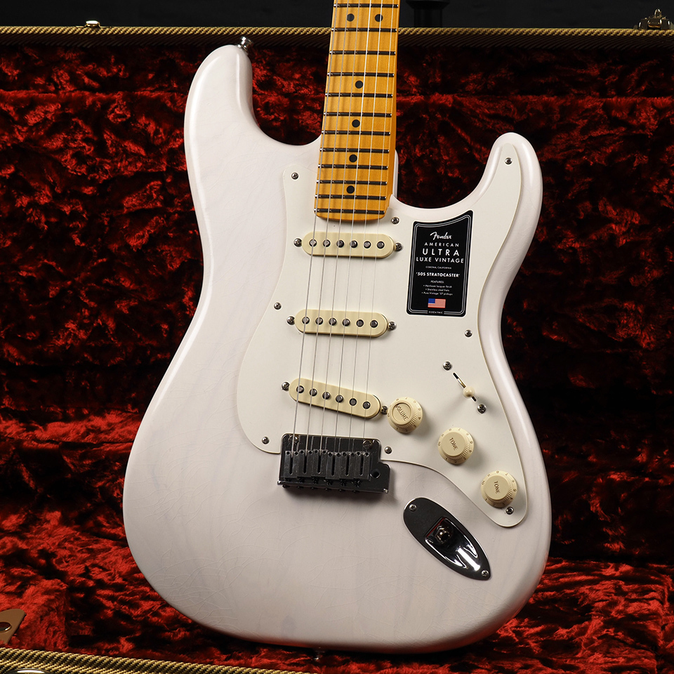 美品Fender Stratocaster アイボリー Fender American Ultra Luxe Vintage '50s Stratocaster Maple