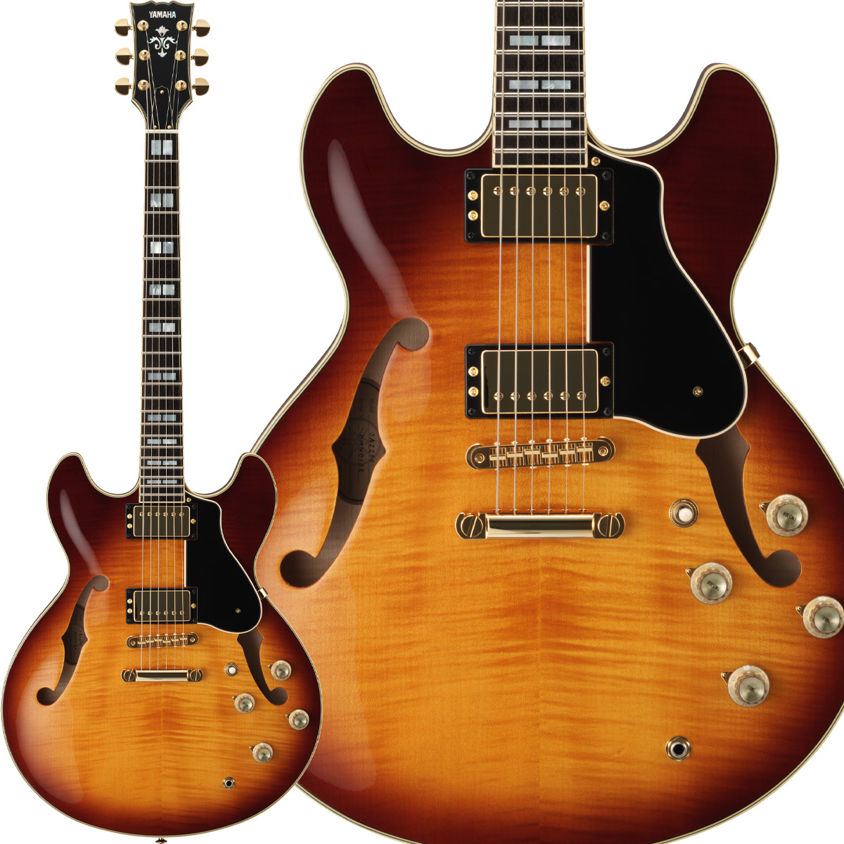 YAMAHA SA2200 VS エレキギター セミアコ 日本製 バイオリンサン