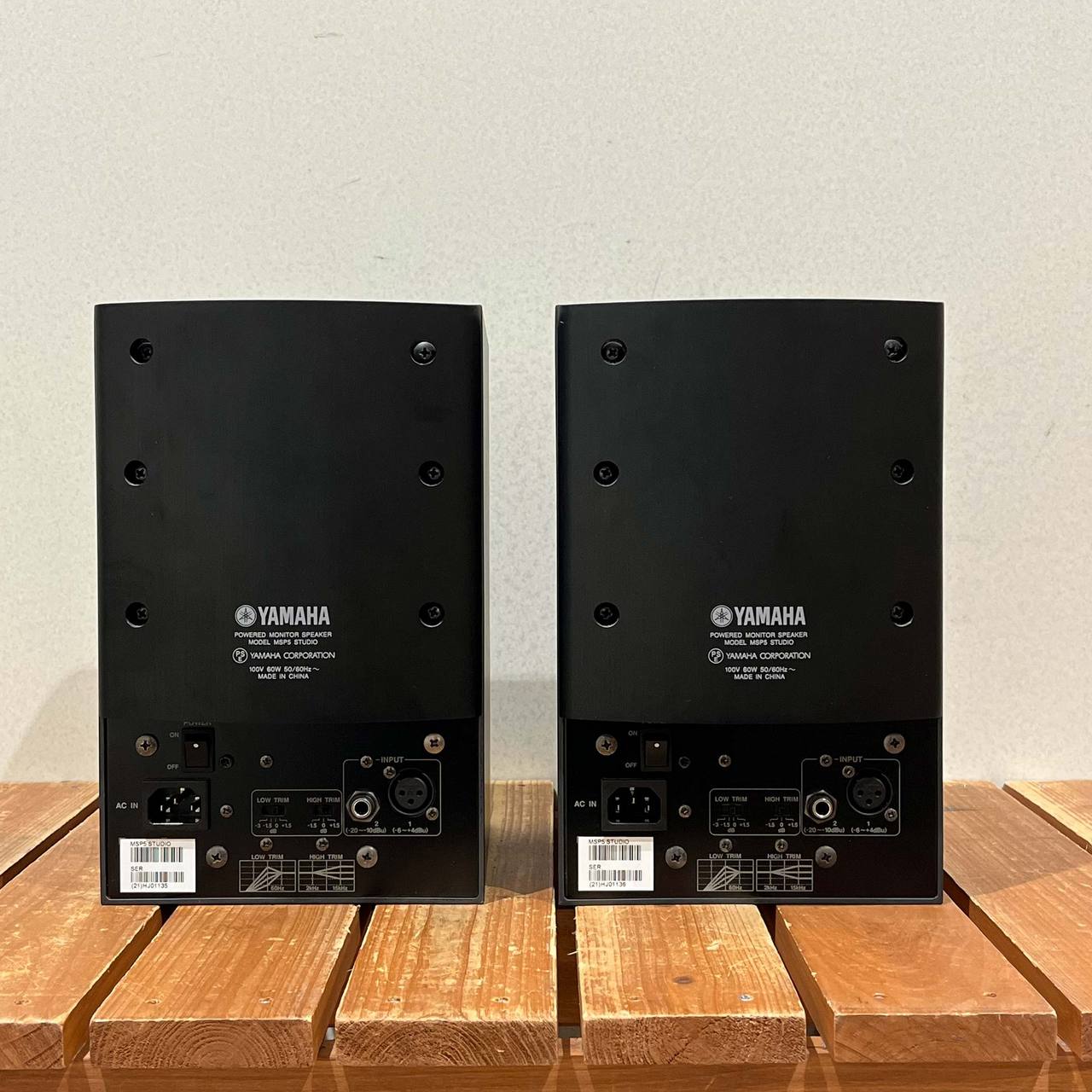 YAMAHA モニタースピーカー MSP5 2個セット インシュレーター付 送料込 Yamaha スタジオモニタースピーカー MSP5