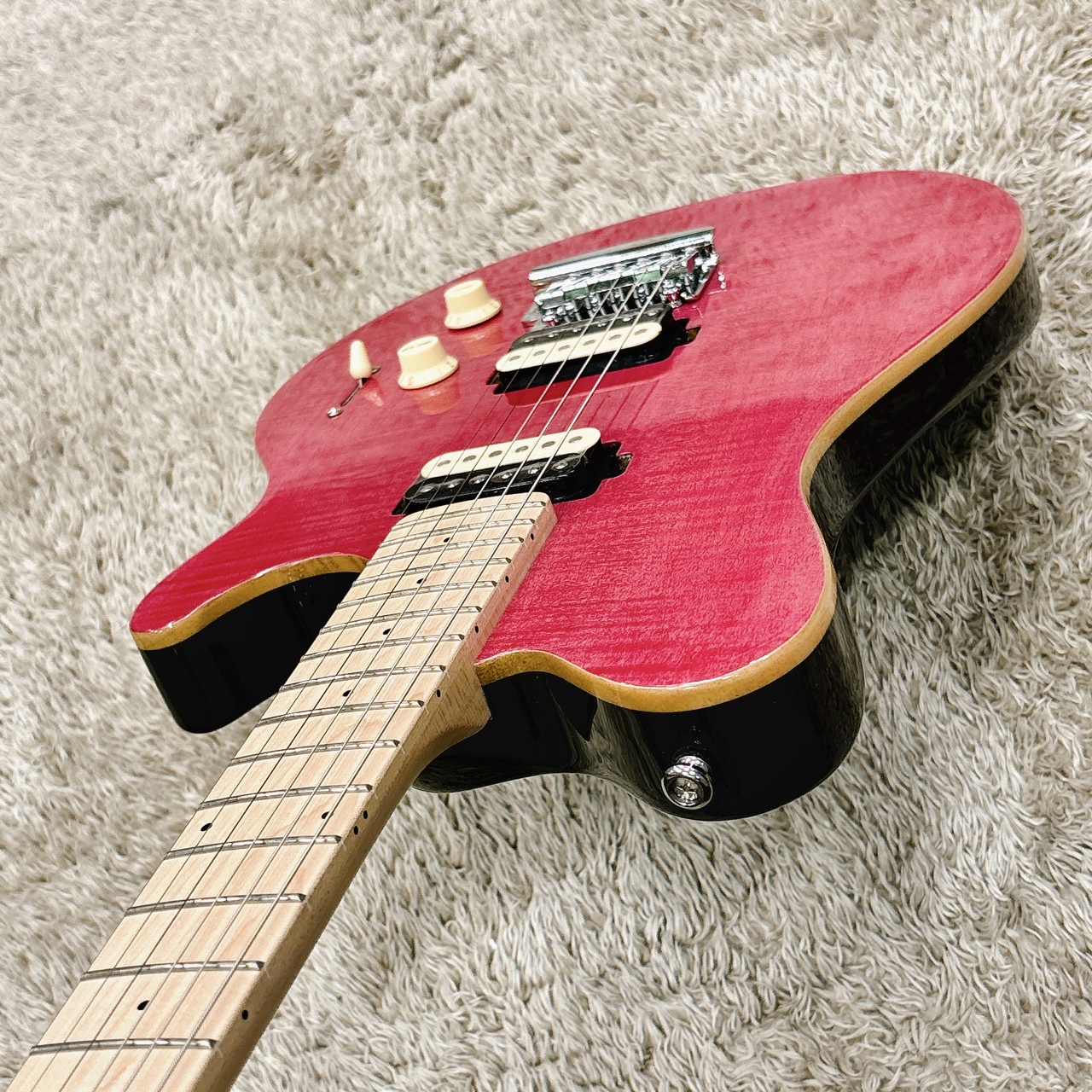 Sterling by MUSIC MAN S.U.B. Axis Flame Maple AX3FM / Stain Pink  （新品/送料無料）【楽器検索デジマート】