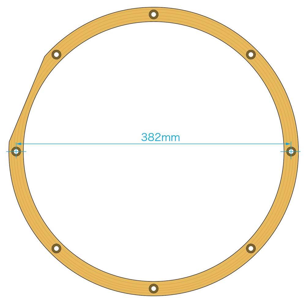 canopus CANOPUS WoodHoop/ウッドフープ Maple製 14”-8Hole スネア用