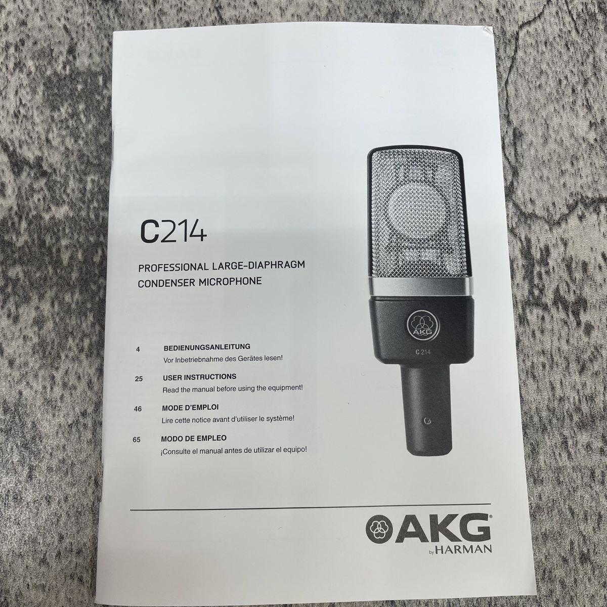 AKG 【ブラックフライデー】C214-Y4 4年保証 コンデンサーマイク