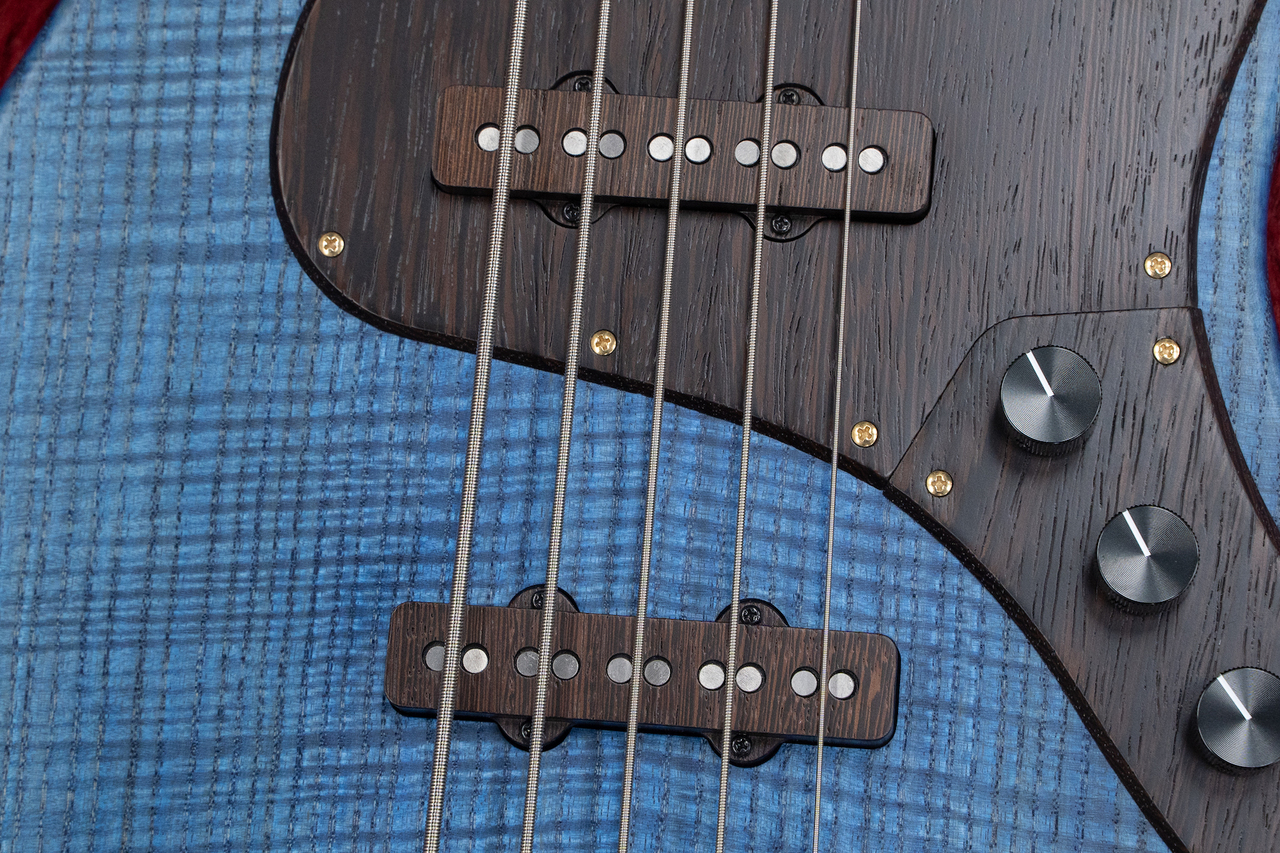 ベース 4kg Bacchus WOODLINE5-FLAME TAMO-SP22/W WOODLINE5-FLAME TAMO-SP22/W BLU/OIL (Bacchus) エレキベース