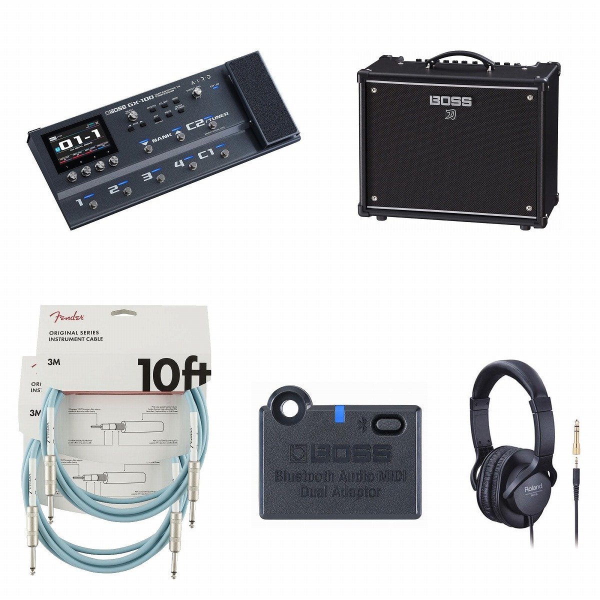 BOSS GX-100 + BT DUAL ギター/ベース マルチエフェクター