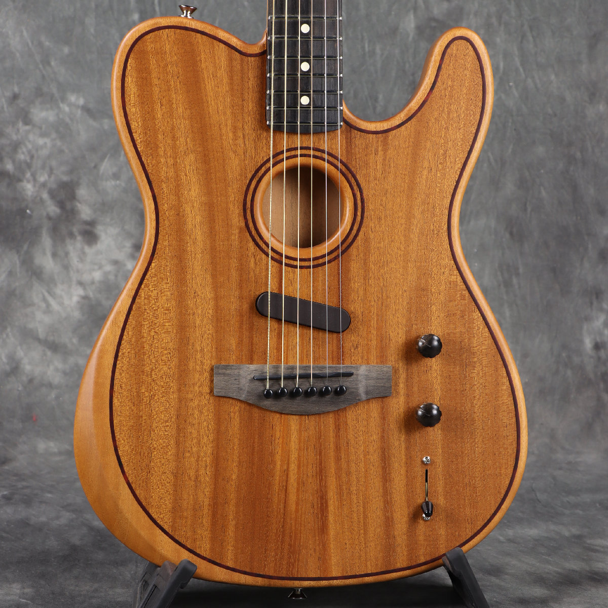 Fender American Acoustasonic Telecaster All-Mahogany Ebony