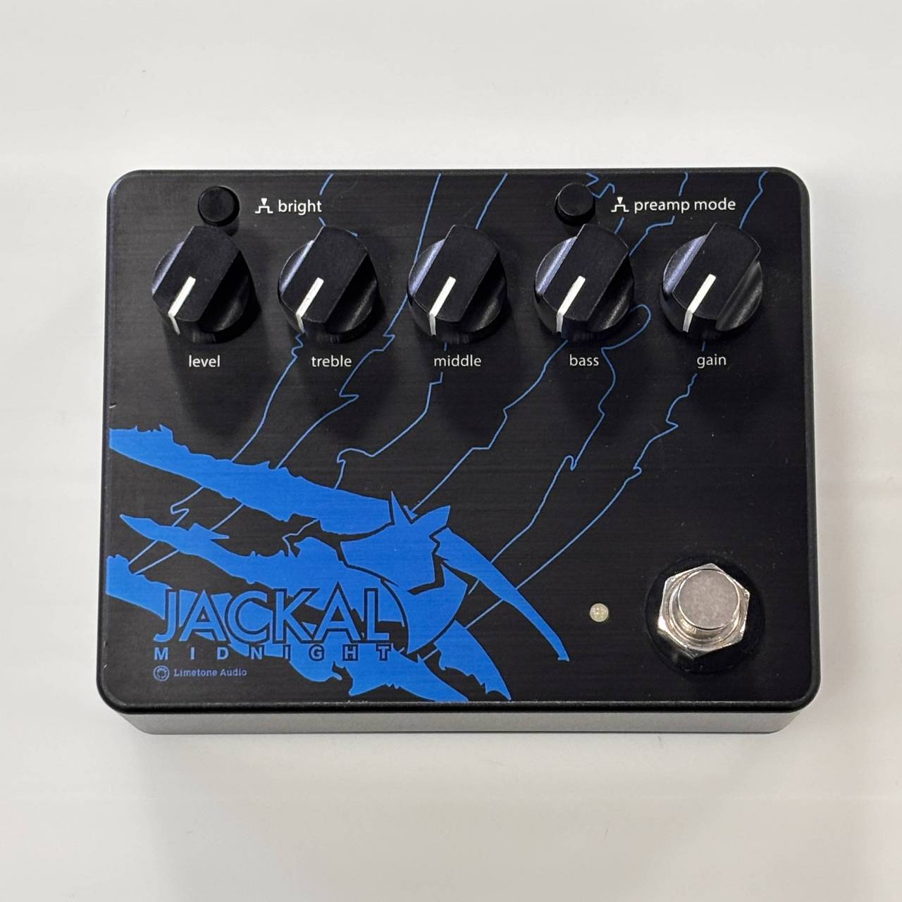 Limetone Audio JACKAL ドライブペダル エフェクター Limetone Audio JACKAL MIDNIGHT エフェクター ディストーション（B級