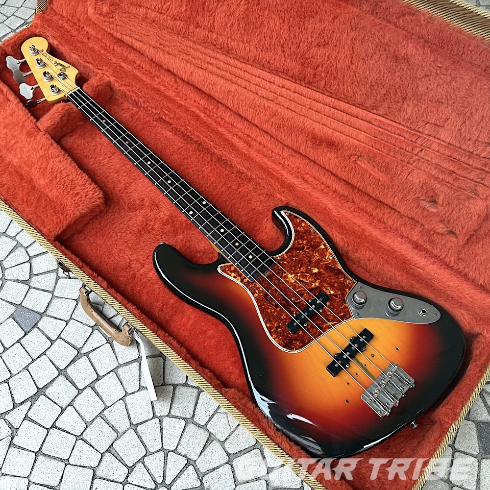 エレキベース　vintage Fender 1960 Jazz Bass Refinished 3 Tone SB SLAB Board & First Year