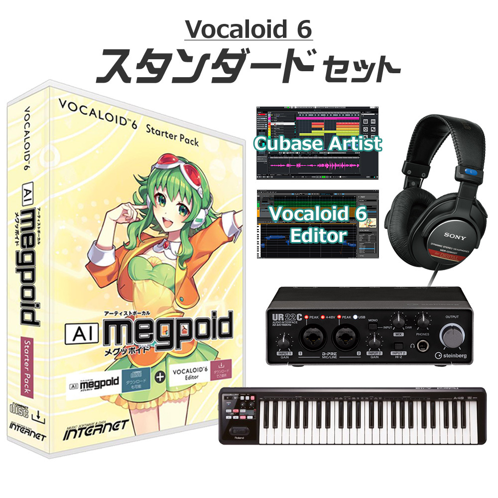 INTERNET VOCALOID6 AI Megpoid GUMI ボーカロイド初心者スタンダードセット