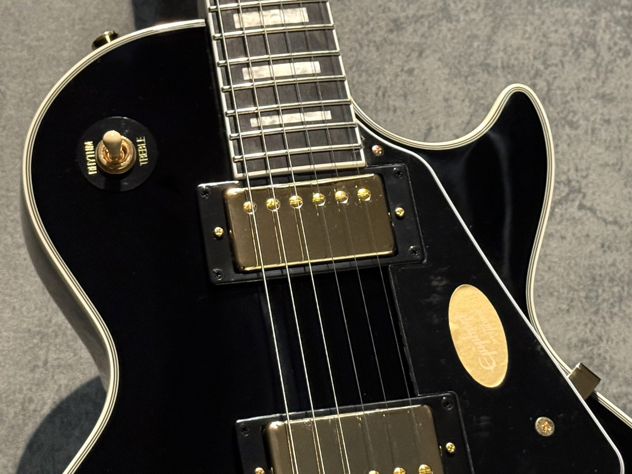 Epiphone Les Paul Custom ~Ebony~ #26041527547 【軽量3.91kg
