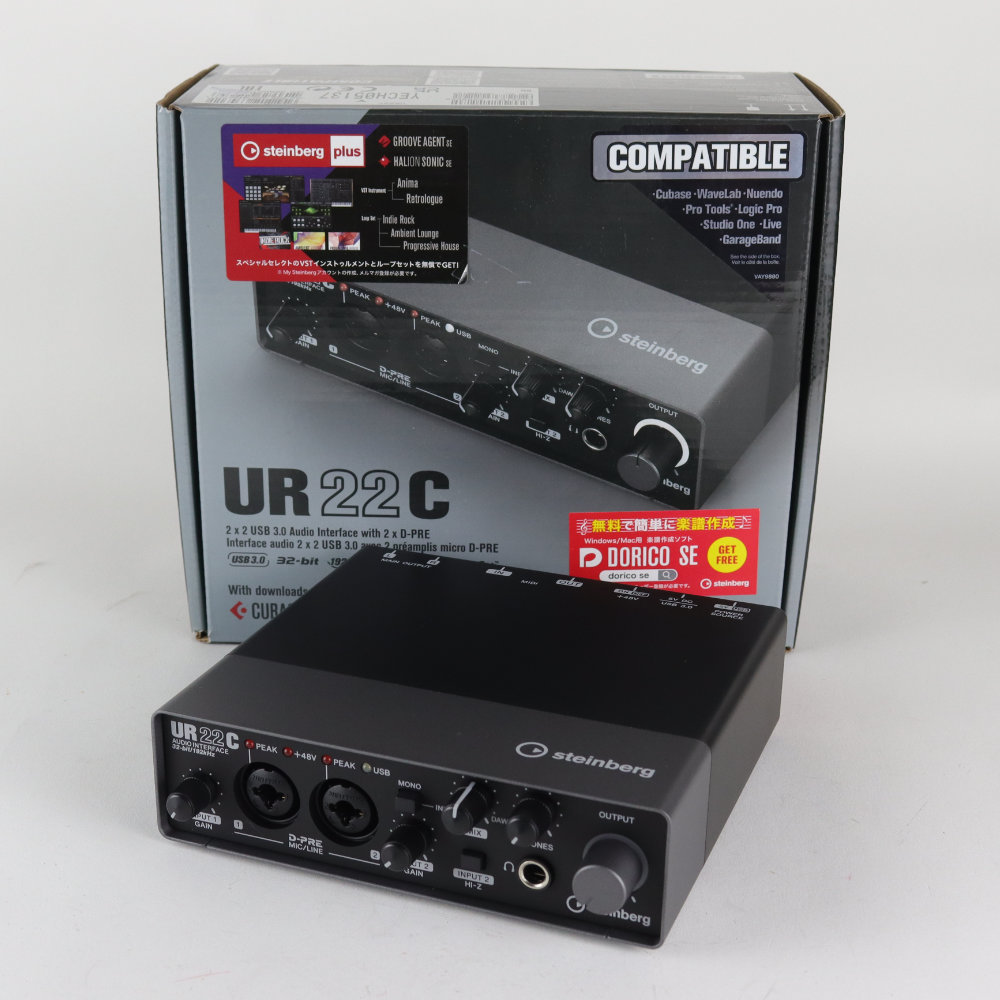 【中古品】Steinberg UR22C USBオーディオインターフェイス Steinberg 【中古】 オーディオインターフェイス Steinberg UR22C