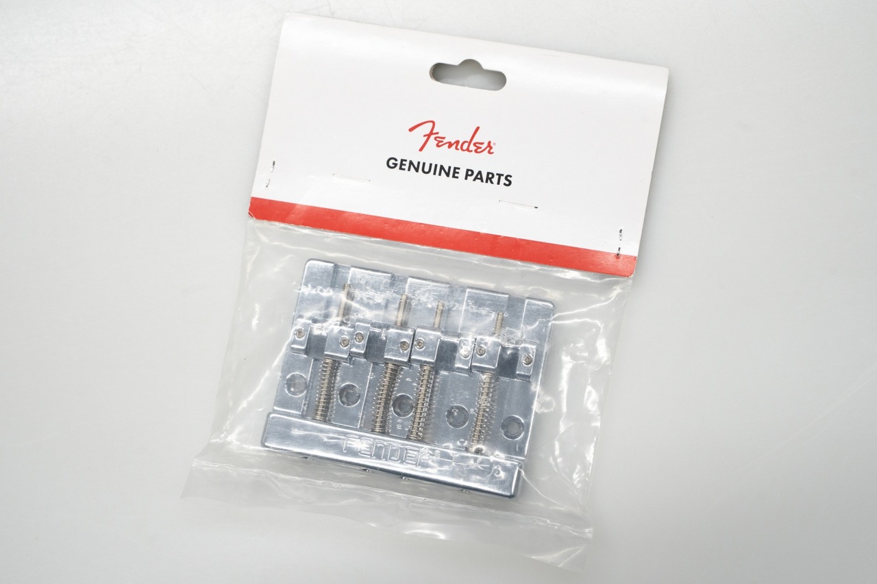 Fender HiMass 4String Bass Bridge Assembly Zinc Saddles Chrome 【GIB横浜