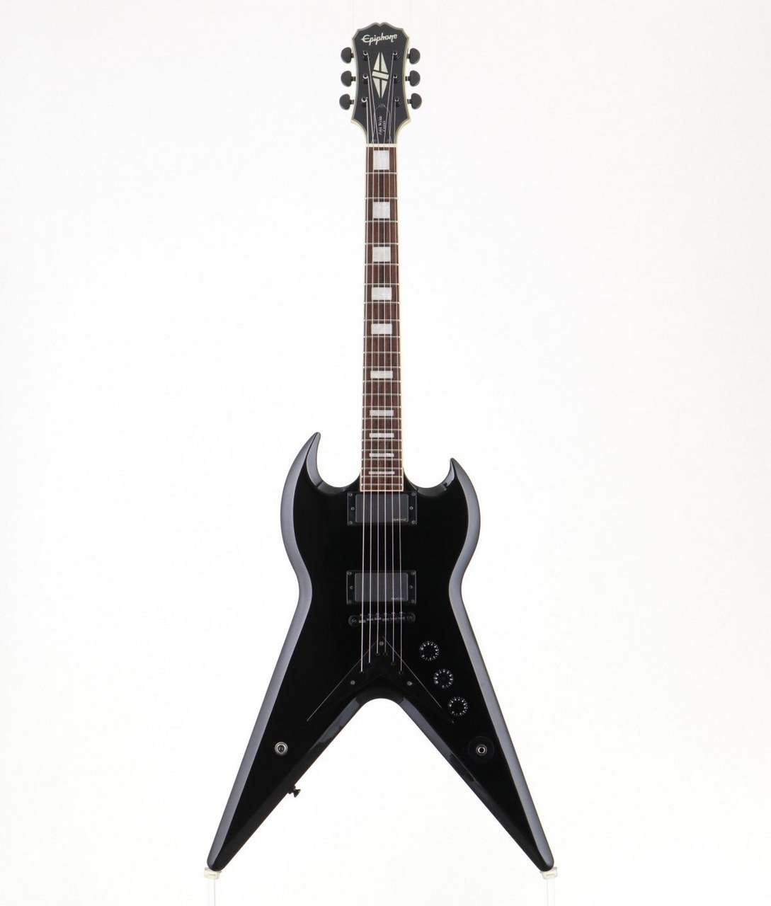 Epiphone Zakk Wylde ZV Custom エピフォン ザックV Epiphone Zakk Wylde ZV Custom Ebony [3.6kg/2009年製] エピフォン