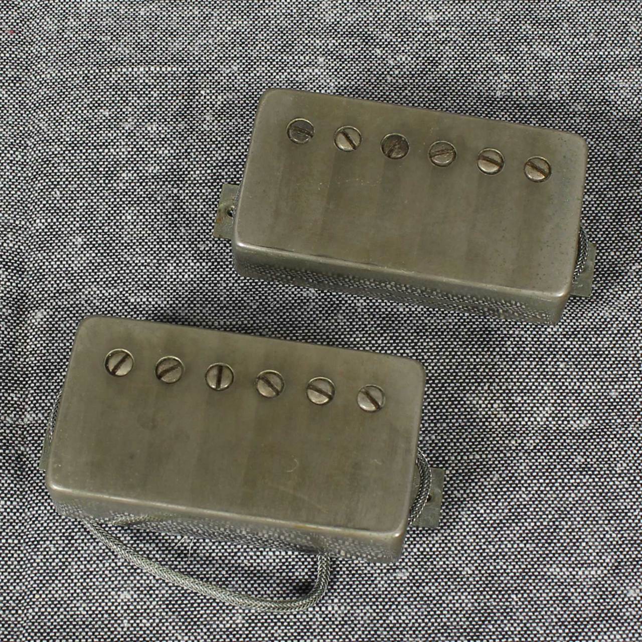Bare Knuckle Pickups The Mule Humbucker Neck&Bridge Set Raw Nickel