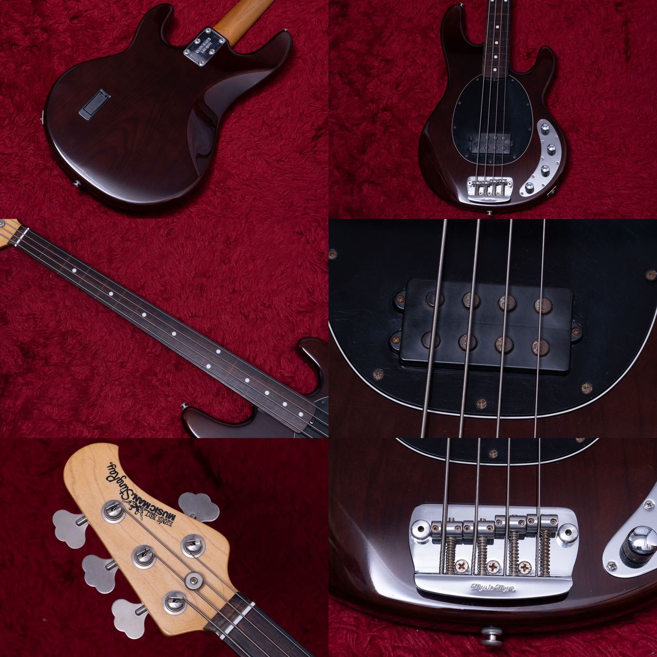 ERNIE BALL MUSIC MAN StingRay 3 EQ H FL MOD Refin See-Through