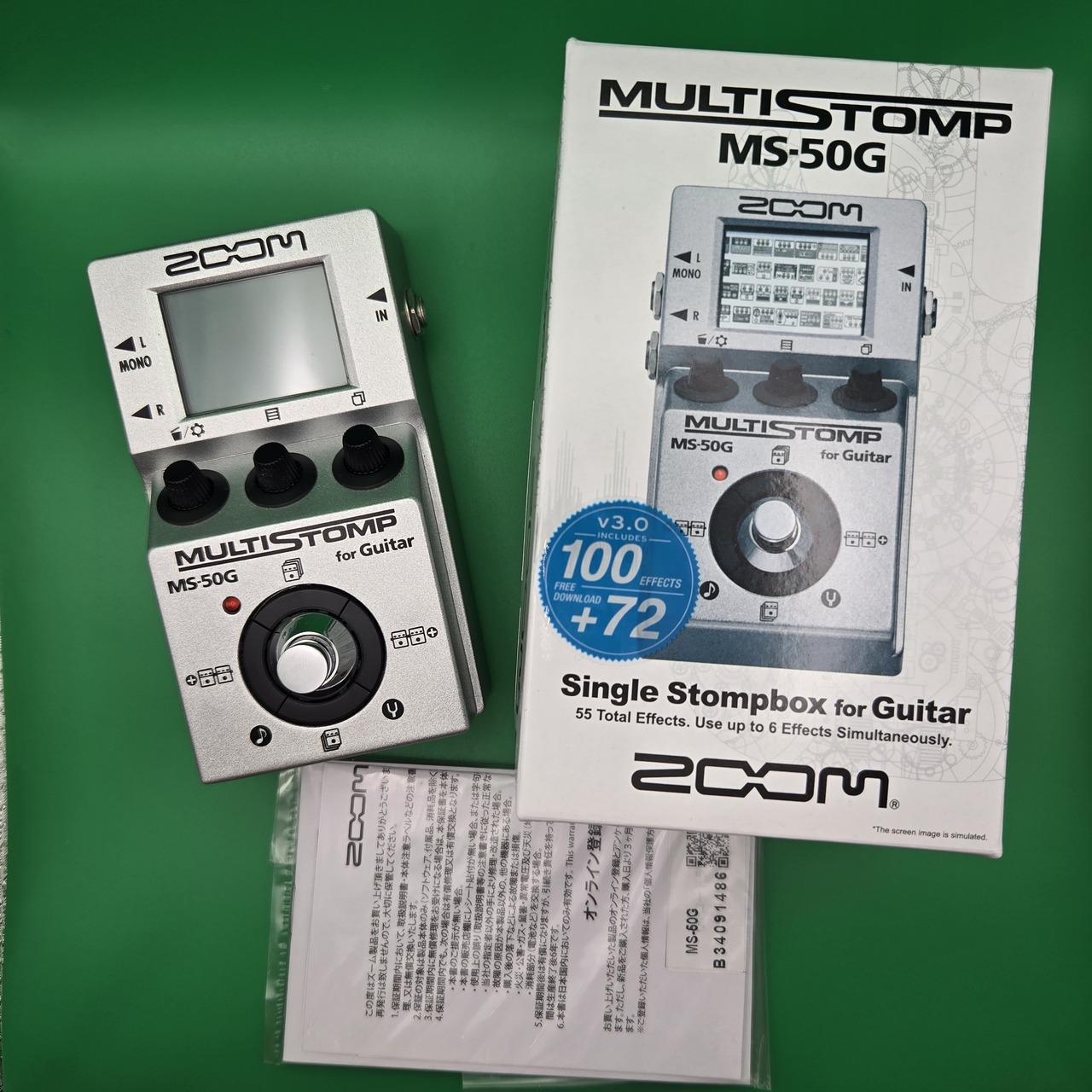 ZOOM MS-50G マルチエフェクター中古美品 中古】ZOOM MS-50G Mod by SOUND SPRITE | TONE BLUE