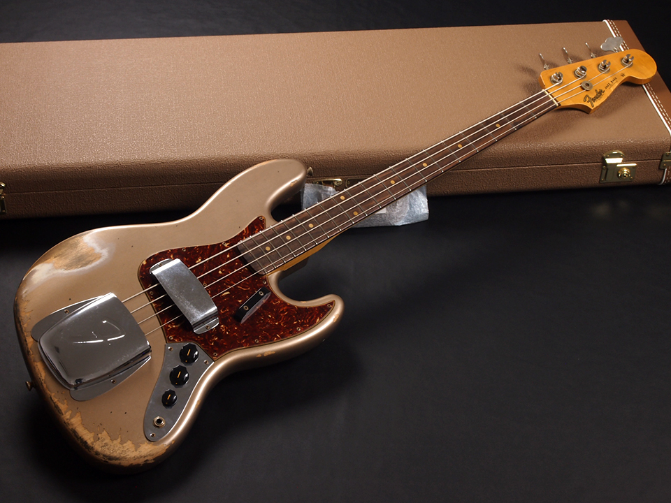 Fender Custom Shop 1961 Jazz Bass Heavy Relic ~Aged Shorline Gold 