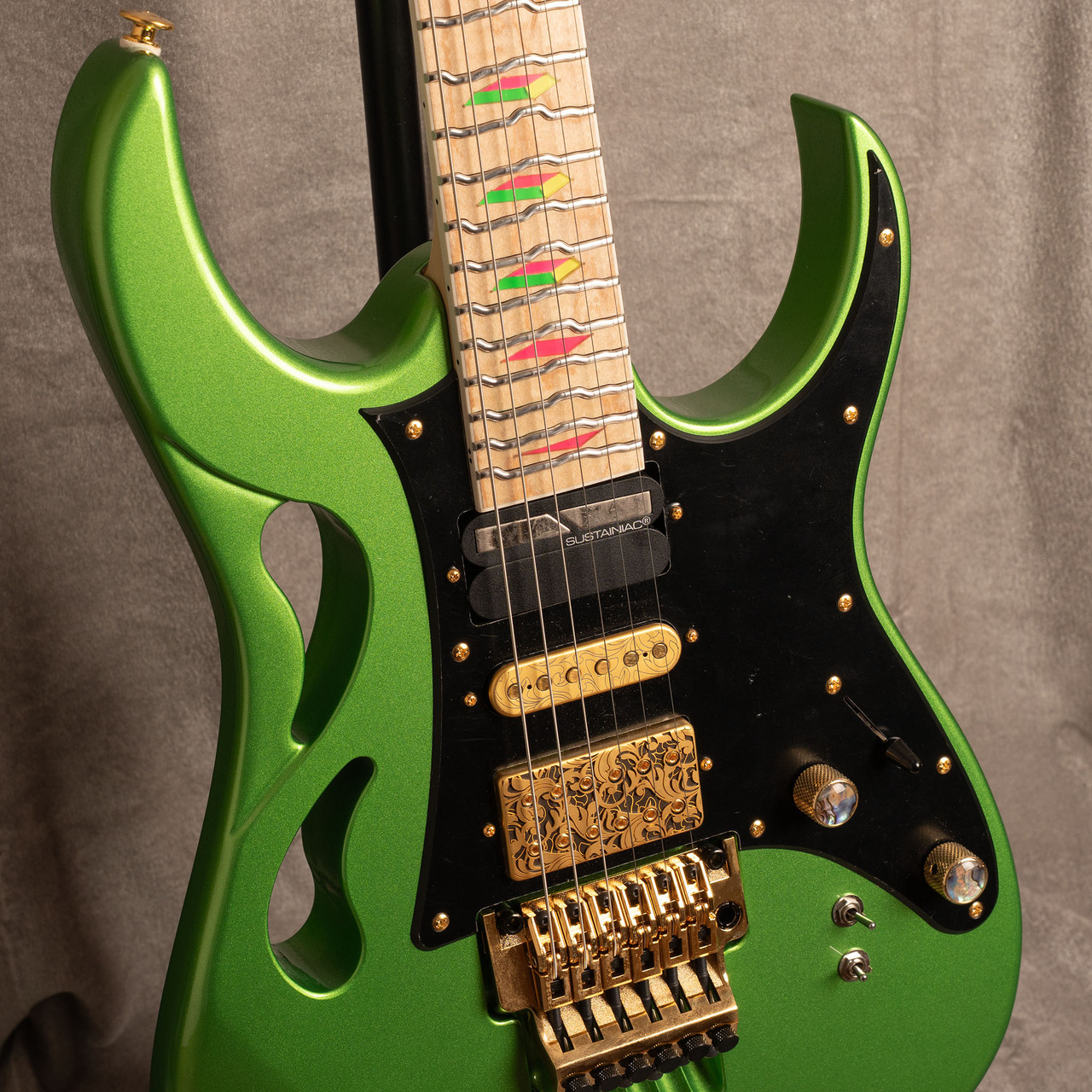 Ibanez PIA3761-EVG Sustainiac Mod with Texas Guitars TT Neck（中古