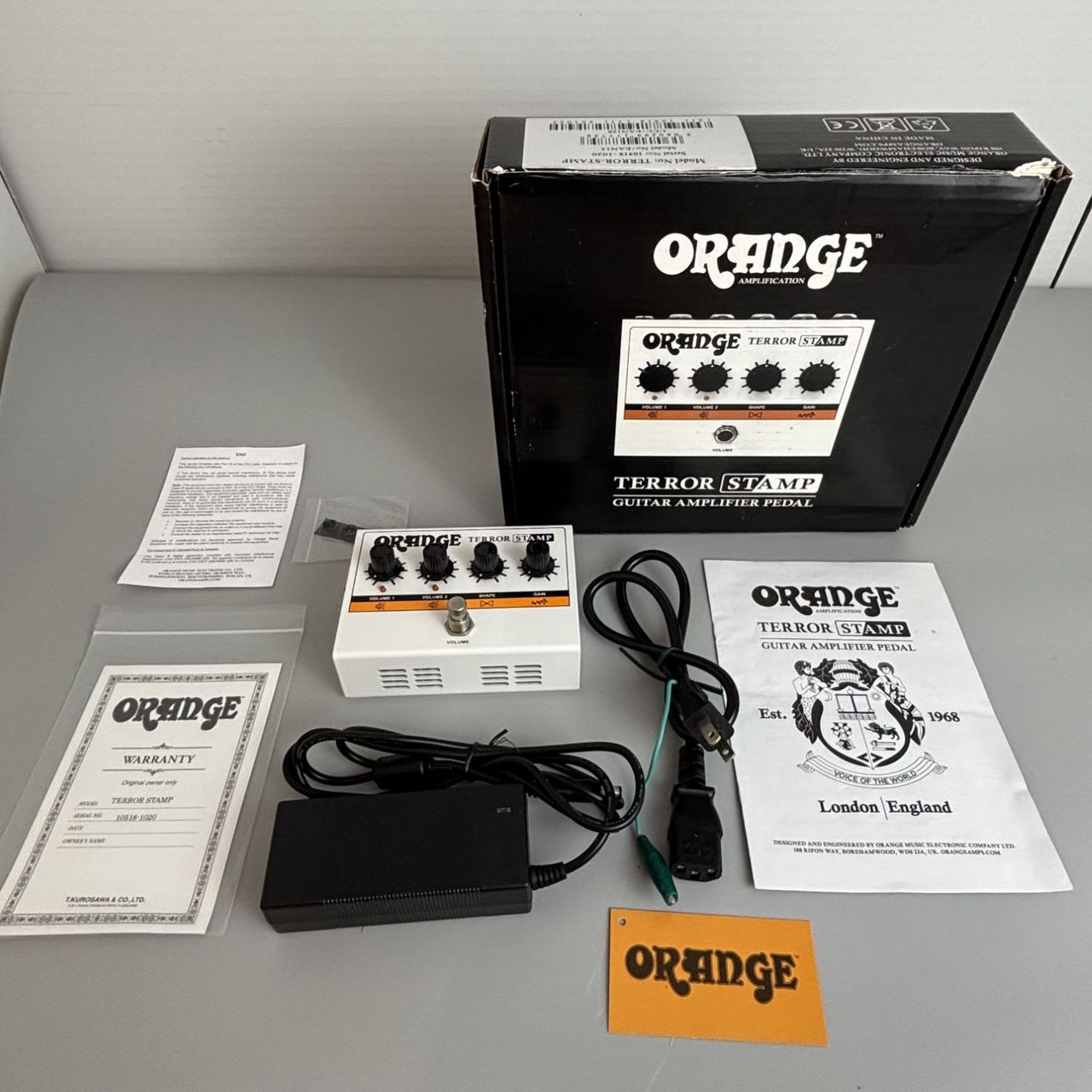 ORANGE Terror Stamp ギターアンプペダル 美品！ ORANGE ペダル型ギターアンプTerror Stamp新品在庫状況をご確認