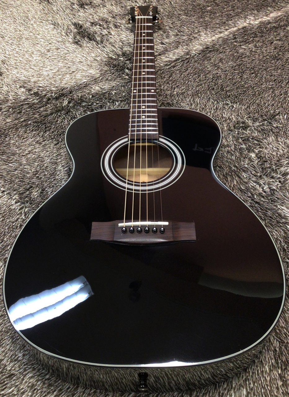 ARIA AF-201 BK【トップ単板】（新品特価/送料無料）【楽器検索