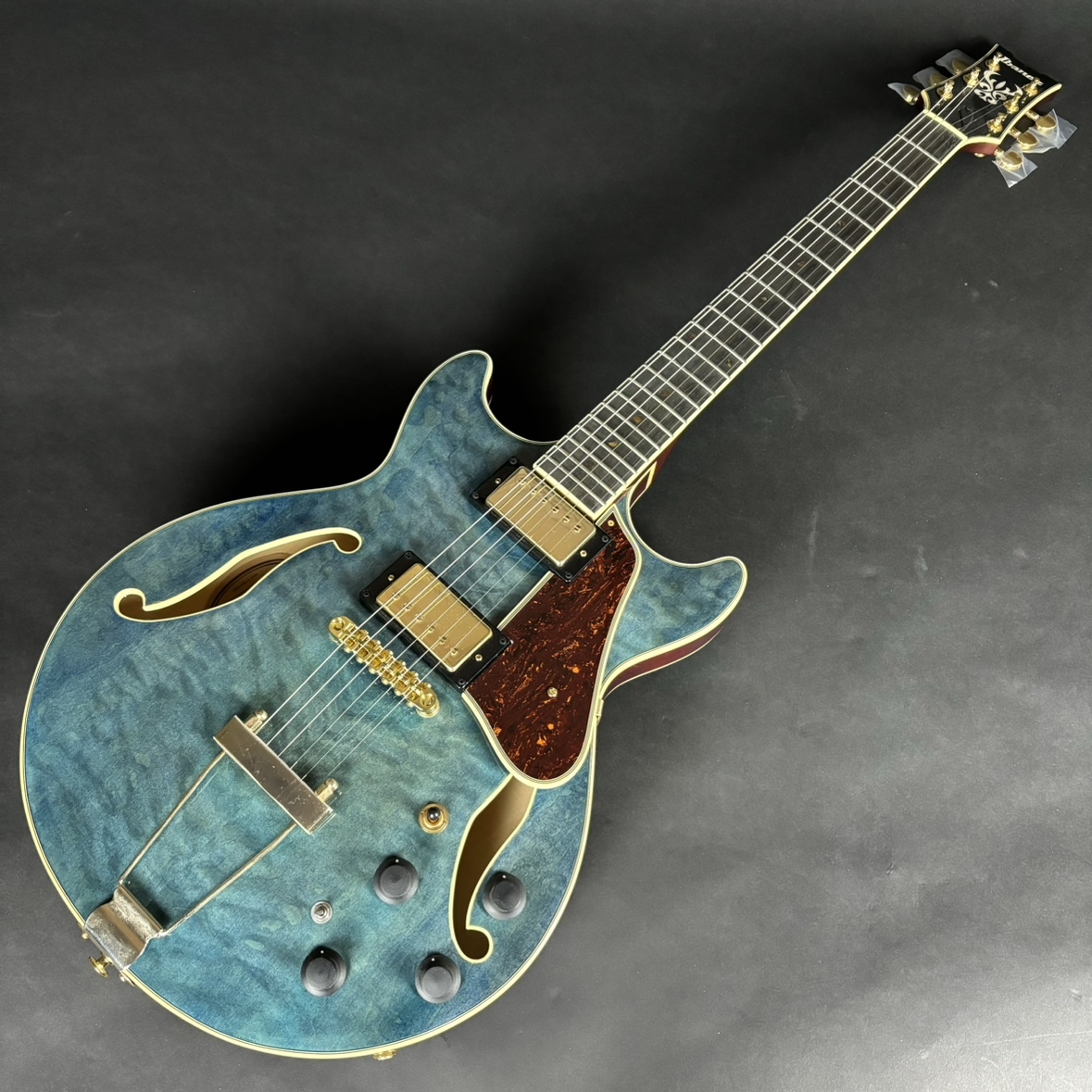 Ibanez AMH90QM TBL フルアコギター（新品/送料無料）【楽器検索