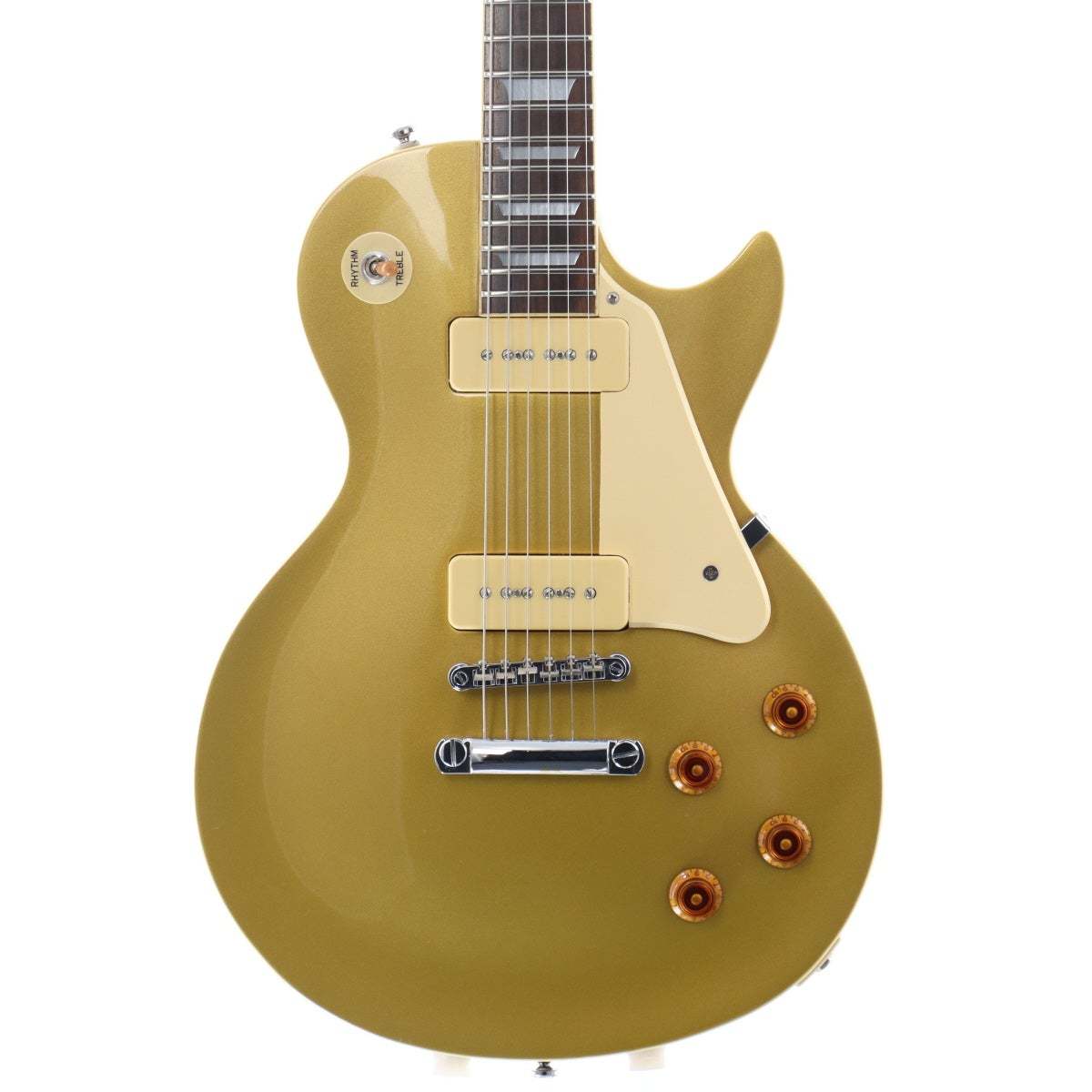 レア　Aria Pro II LS600Pゴールドトップ P90 Video* Aria Pro II Les Paul Gold Top Model LS600 Slab Mahogany - 1980