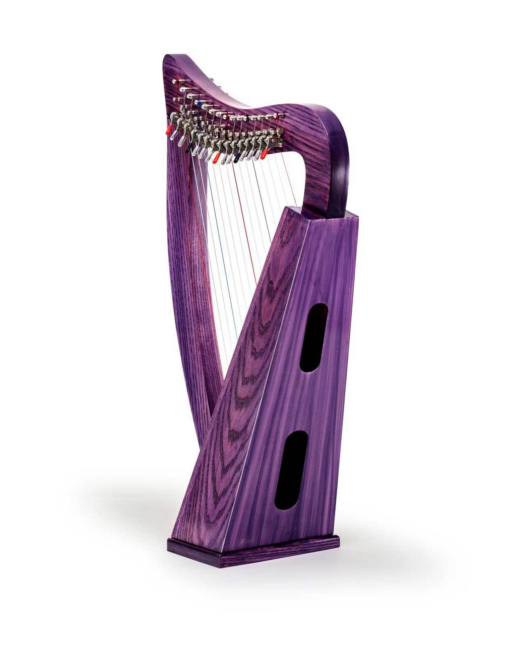 GINZA JUJIYA Chris Harp (ネオパープル) 15弦レバーハープ ひざ乗せ