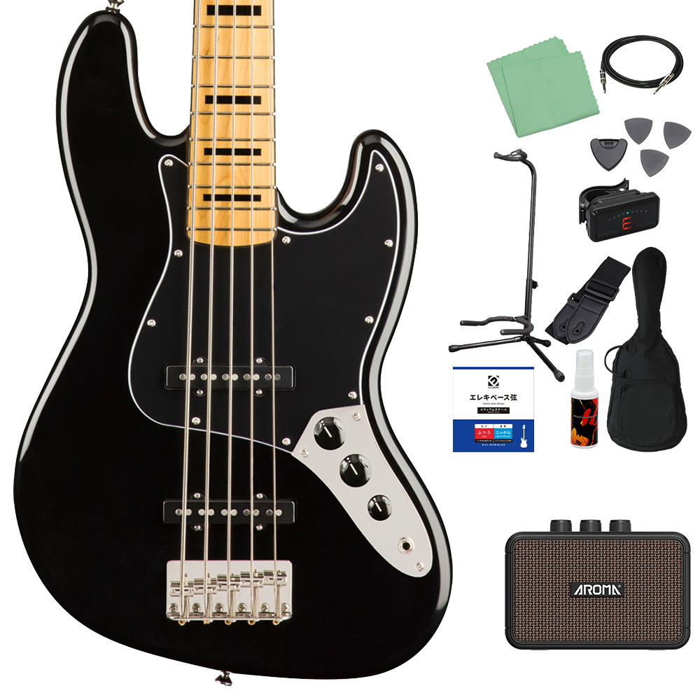 Squier by Fender SQ CV 70s JAZZ BASS V MN ベース 初心者12点セット