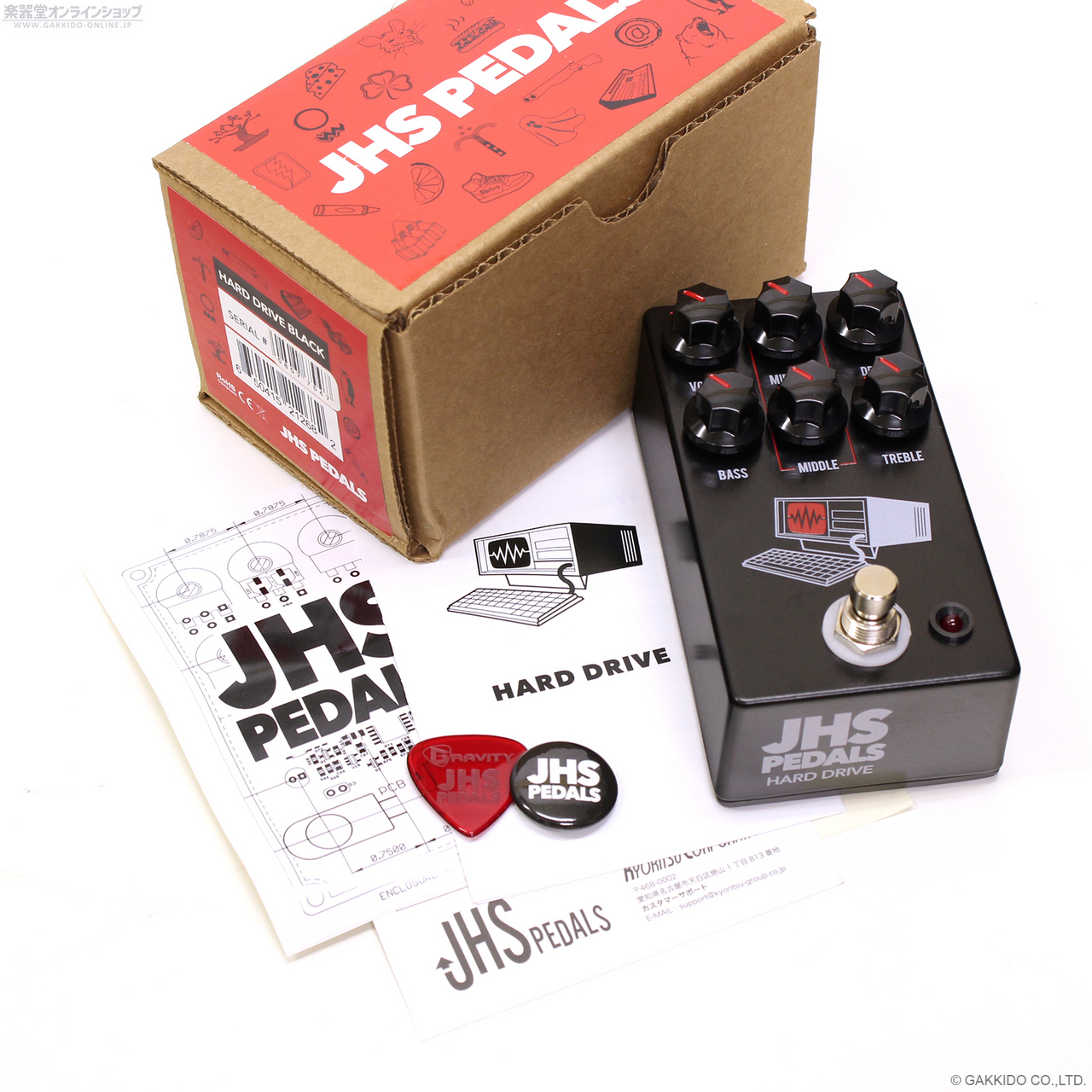 JHS PEDALS HARD DRIVE ギターエフェクター HARD DRIVE – JHS Pedals
