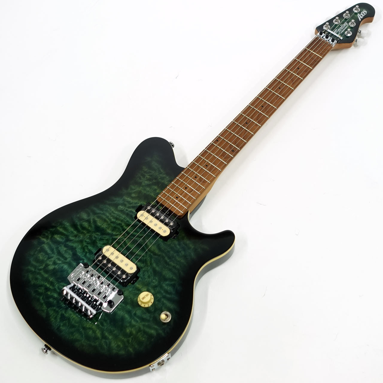 ギター AYU Sterling by MUSIC MAN AXIS AX50QM / Yucatan Blue【AX50QM-YUB-M2