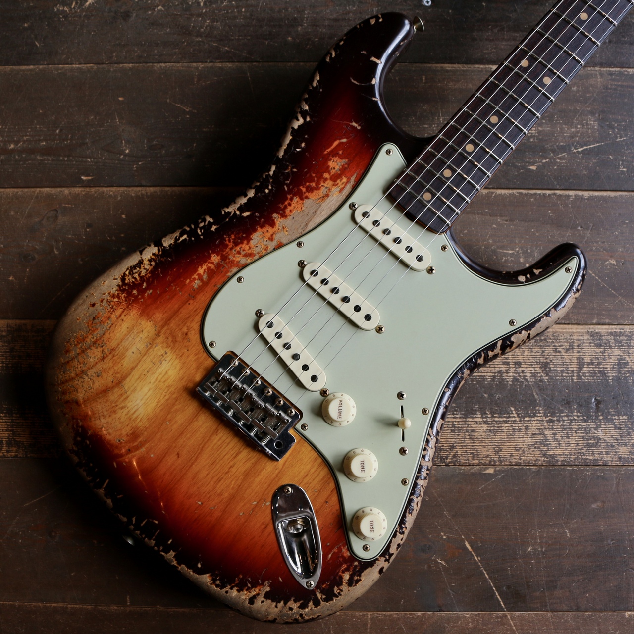 Fender Custom Shop 1963 Stratocaster Super Heavy Relic Chocolate 3