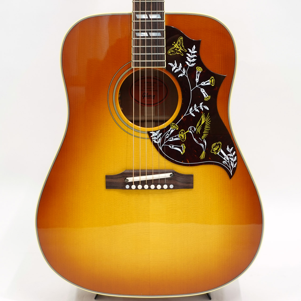 日本製 A.J ブリッジ ハミングバード PU付エレアコ ロゴシール付 日本製 A.J ブリッジ ハミングバード PU付エレアコ ロゴシール付