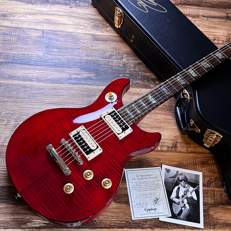Epiphone 2011 Tak Matsumoto DC Standard Plus Top Cherry（中古