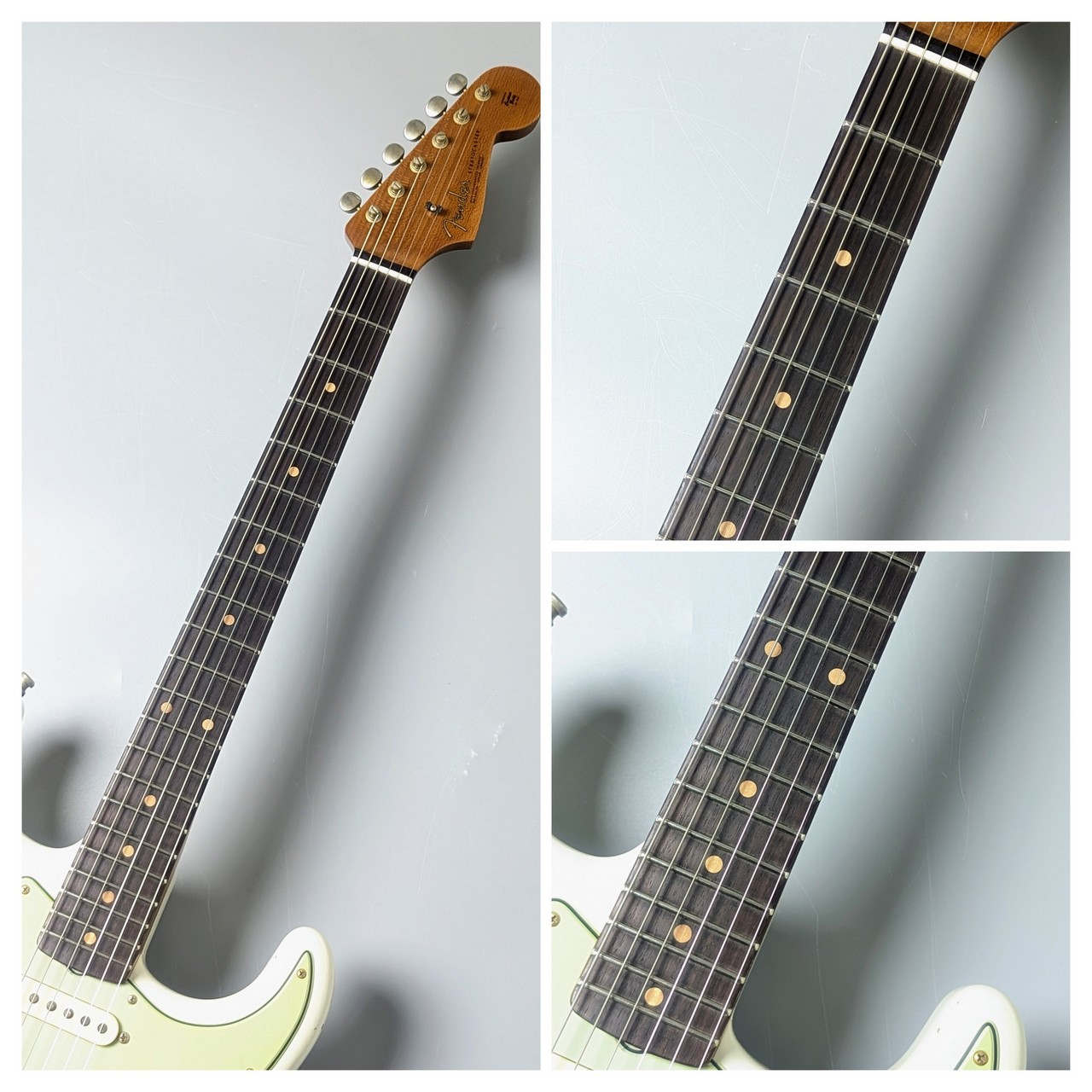 Fender Custom Shop 1963 Stratocaster Relic -Aged Olympic White