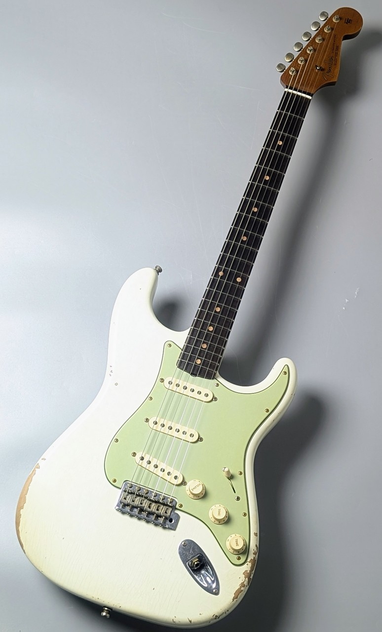 Fender Custom Shop 1963 Stratocaster Relic -Aged Olympic White