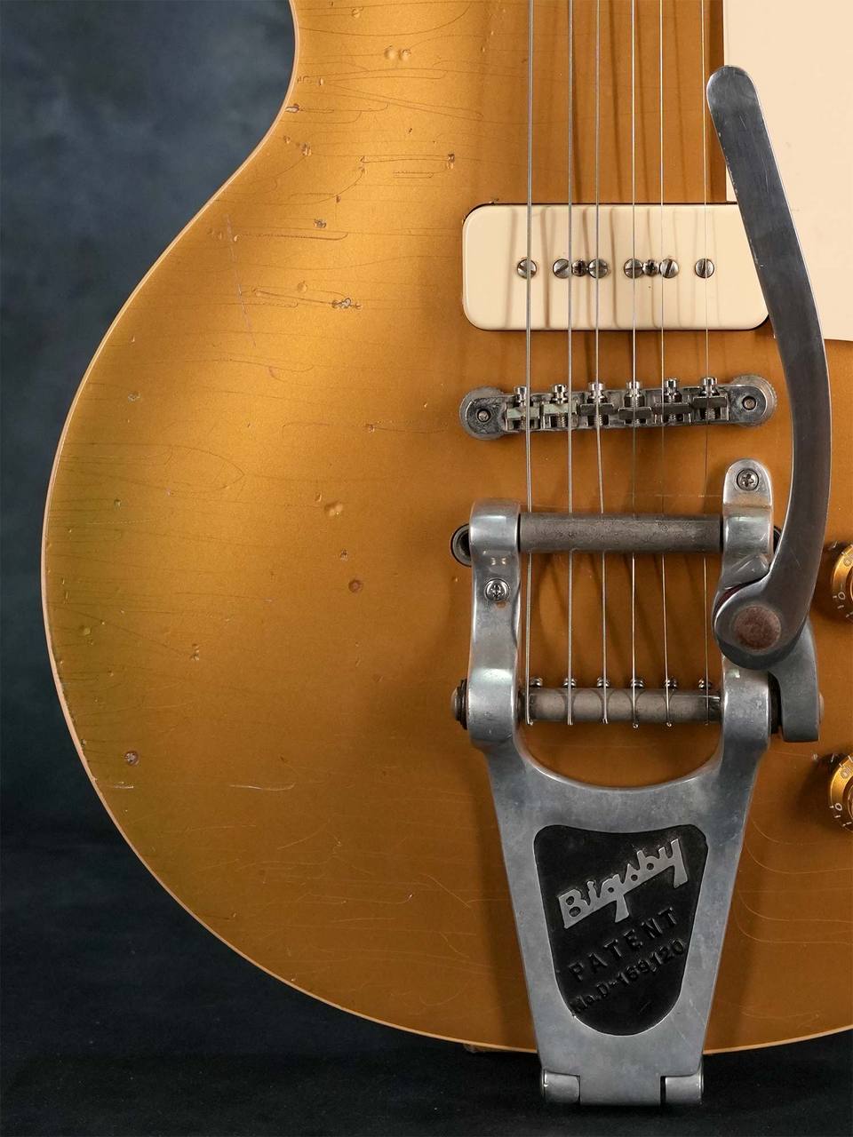 ノーブランド レスポール ビグスビー ゴールドパーツ Gibson Custom Shop 1957 Les Paul Gold Top Reissue w/Bigsby 2013